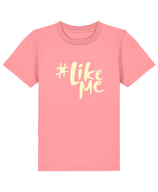 #LikeMe - Pink Joy 'Offwhite logo' T-shirt