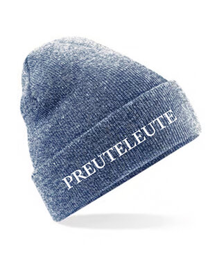 Preuteleute - Heather Navy 'Preuteleute' Beanie