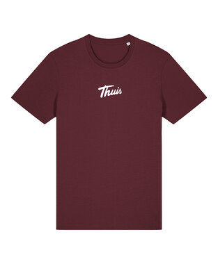 Thuis - Burgundy 'Logo' T-shirt