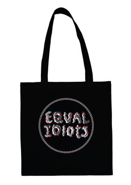 Equal Idiots - Black Cotton Bag
