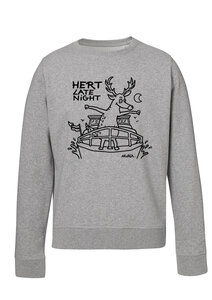 Gert Late Night - Heather Grey "Hert late Night" Sweater