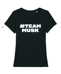 Nerdland - Black "Team Musk" Woman Shirt