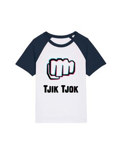 Helden - Wit/Navy "Tjik Tjok" Volwassen T-shirt