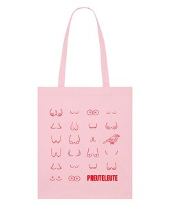 Preuteleute - Pink 'Greatest Tits' Cotton Bag