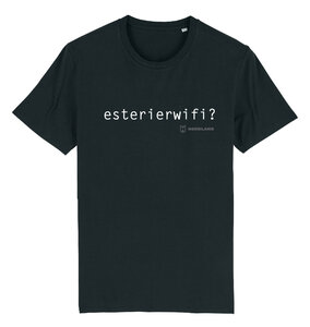 Nerdland - Black "esterierwifi?" Shirt