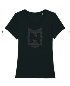 Nerdland - Black "Logo" Woman Shirt