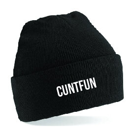Preuteleute - Black "Cuntfun" Beanie