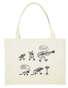 Milow - Naturel "Lean Into Me" Shopper Bag