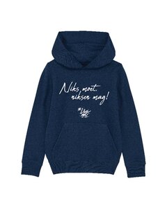 #LikeMe - Niks moet, niksen mag! - Navy Kinder Hoodie