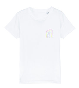 Maurice Lambrecht – White "Rainbow" T-Shirt