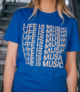 StuBru - Royal Blue 'Wave' T-shirt
