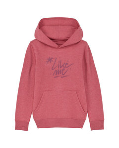 #LikeMe - Heather Cranberry 'sparkling logo' hoodie