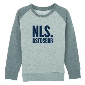 Niels Destadsbader - Grey Grey "NLS." Kids sweater