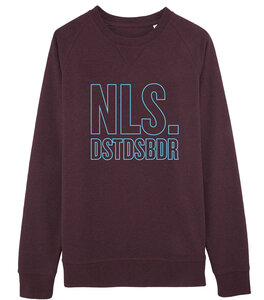 Niels Destadsbader - Dark Heather Red "NLS." sweater