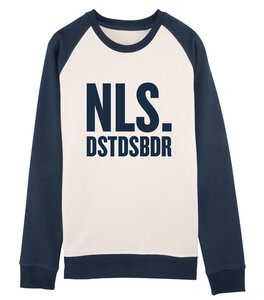 Niels Destadsbader - Navy White "NLS." Kids sweater
