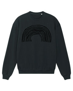 Bert De Geyter - Black 'Black Rainbow' Unisex Sweater