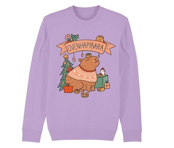  Niet Nu Laura - Lavender "Ovenhapibara" Unisex Sweater