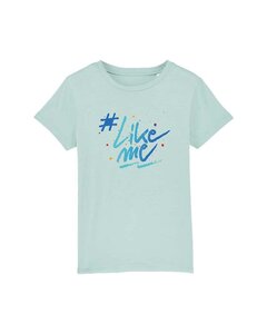 #LikeMe - Caribean Blue 'full color logo' T-shirt