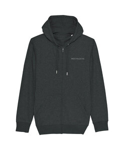 Preuteleute - Dark Heather Grey 'Bull' Zipped Hoody