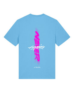Regi - Aqua Blue 'Never Again' T-shirt