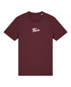 Thuis - Burgundy 'Logo' T-shirt